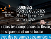 Portes ouvertes des Compagnons du Devoir 2025, 25 et 26 janvier et 22 mars 2025